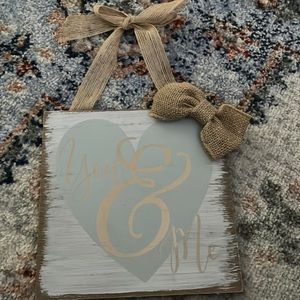 rustic wall hanging plaque